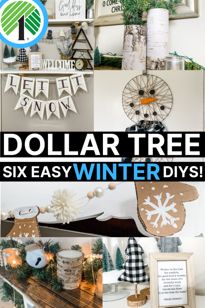 Easy Winter Dollar Tree Diy Decor For After Christmas! - Whiskey & Whit