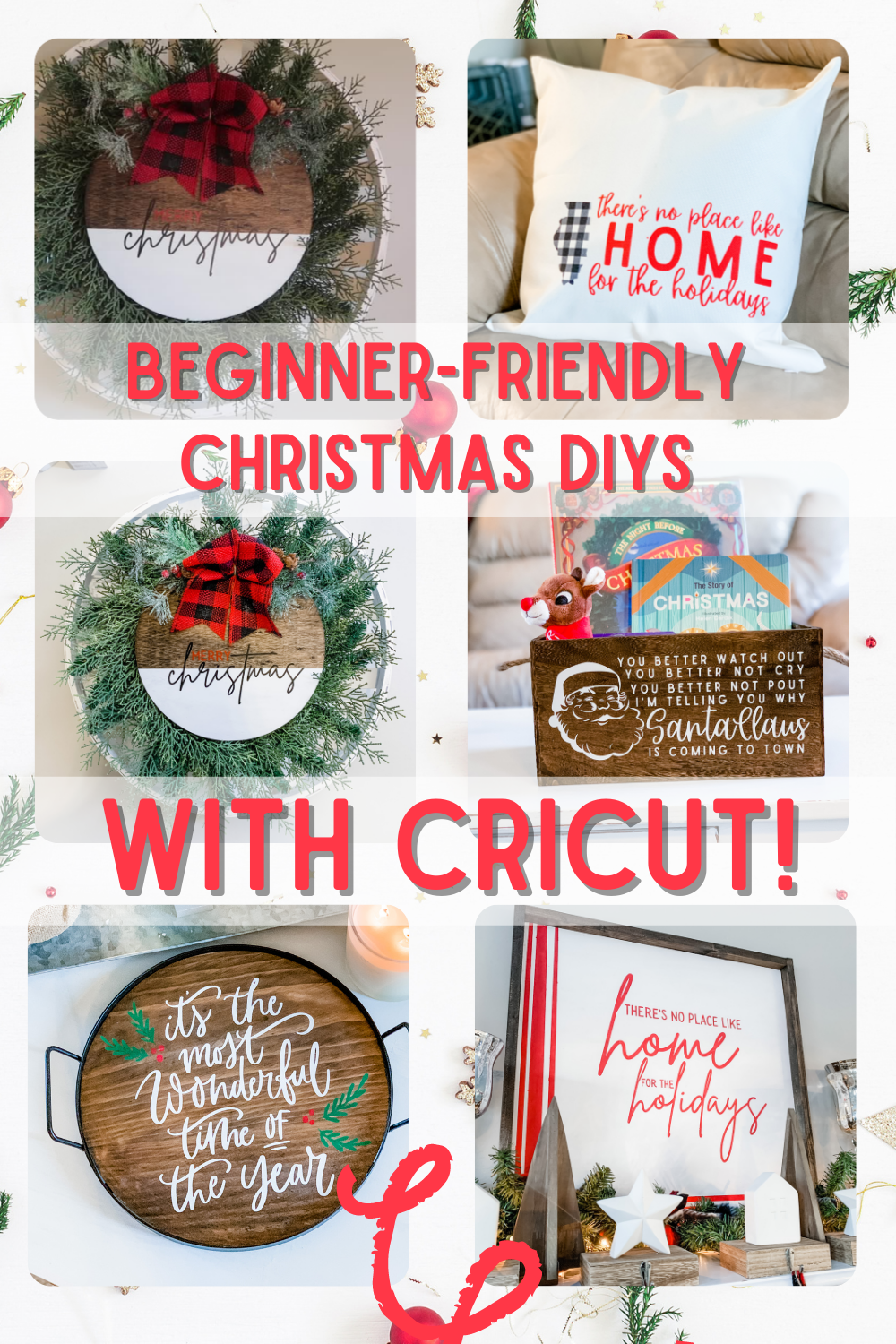 Amazing High-End Christmas DIY Decor with the Cricut Explore Air 2 ...