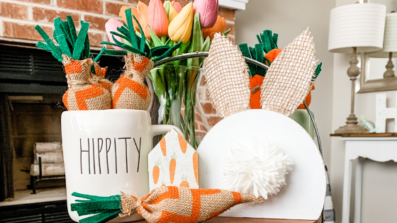 Easy Easter carrot patch decor DIYs! 🥕