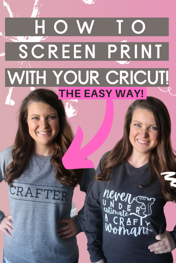 How to screen print with a Cricut machine