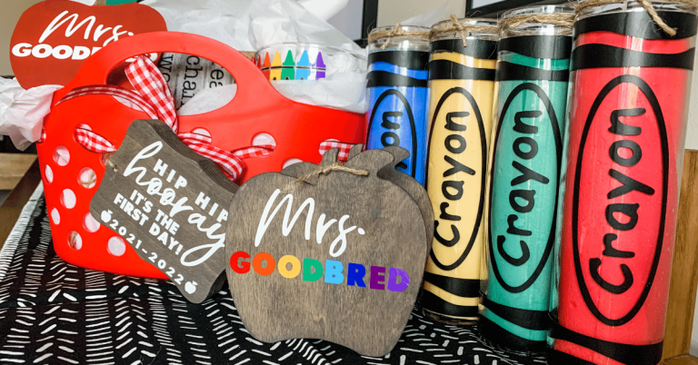 10 CHEAP + AMAZING Dollar Tree DIY Cricut Teacher Gifts + Free Cut Files!