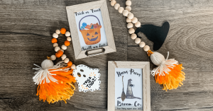 Ten High-End Dollar Tree Halloween DIYs + Free Printables | $1 Spooky + Cute Crafts that only look EXPENSIVE!