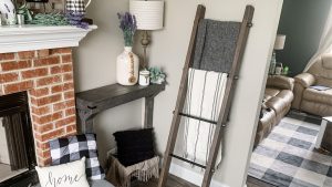 Let’s DIY an Industrial Wood and Metal Blanket Ladder for under $50!