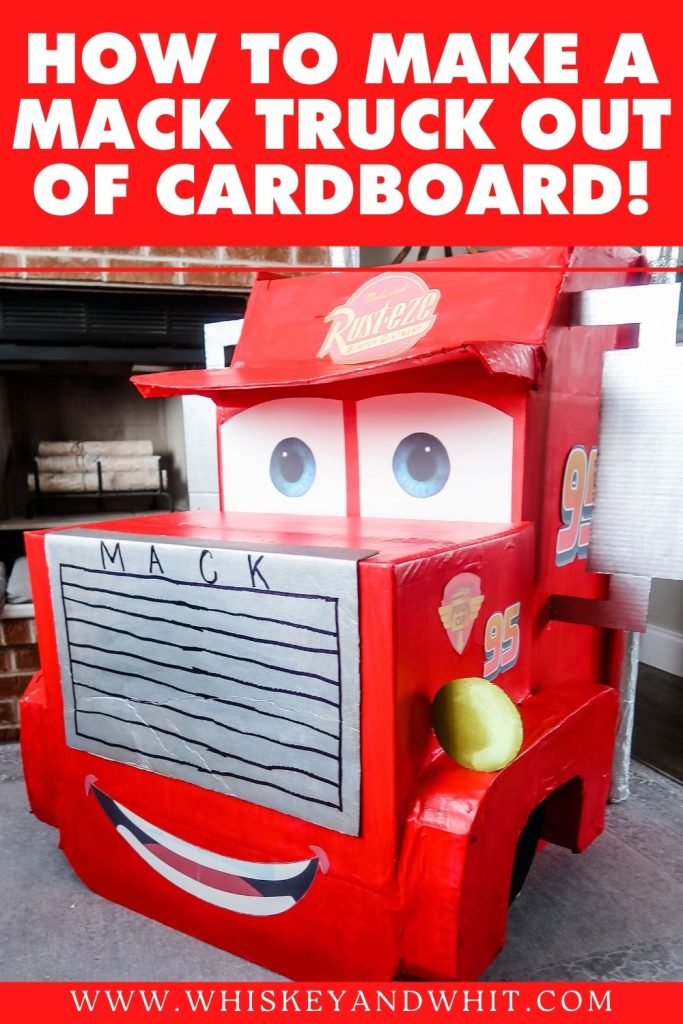 Disney Pixar's Cars DIY Kids Birthday Party - DIY Mack Truck Cardboard