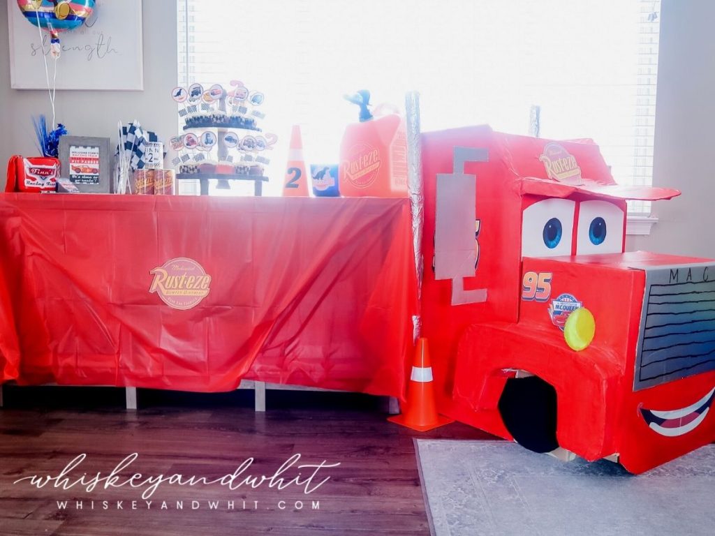 Disney Pixar's Cars DIY Kids Birthday Party - DIY Mack Truck Cardboard