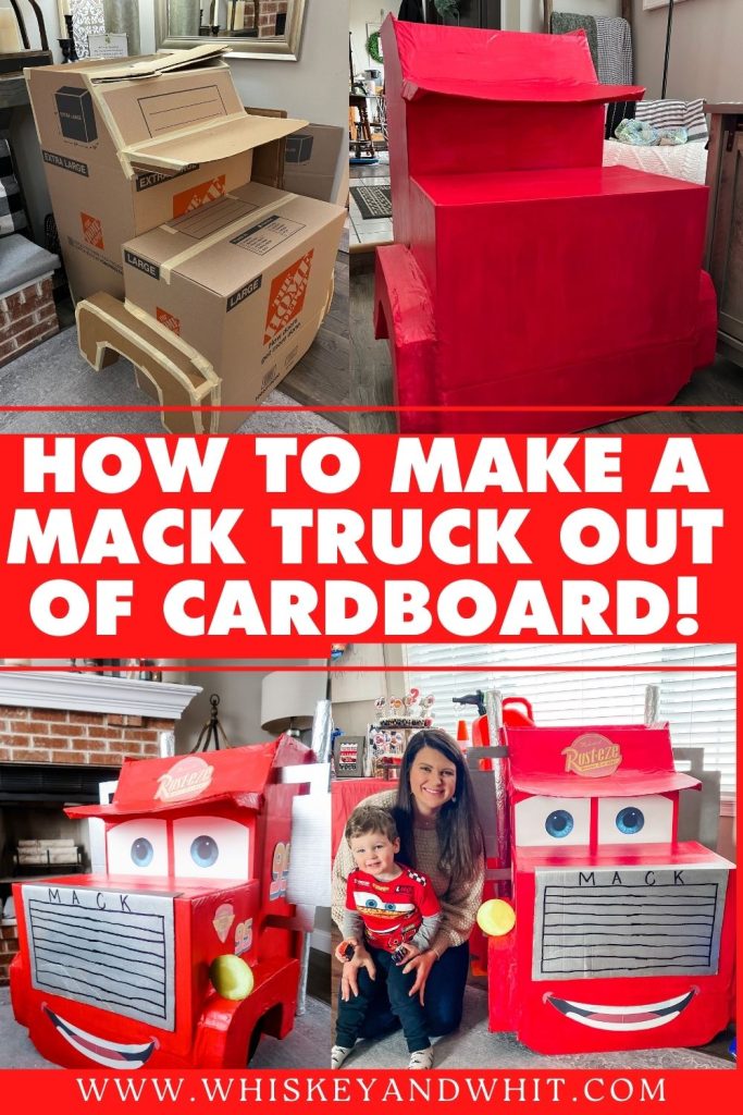 Disney Pixar's Cars DIY Kids Birthday Party - DIY Mack Truck Cardboard