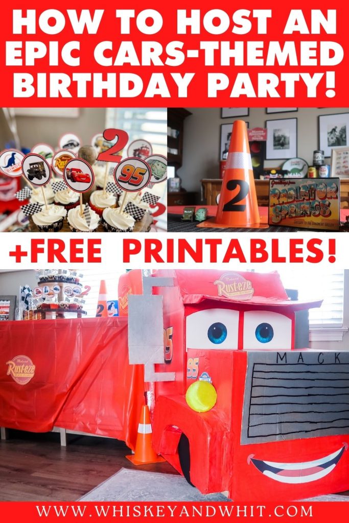 Disney Pixar's Cars DIY Kids Birthday Party - DIY Mack Truck Cardboard