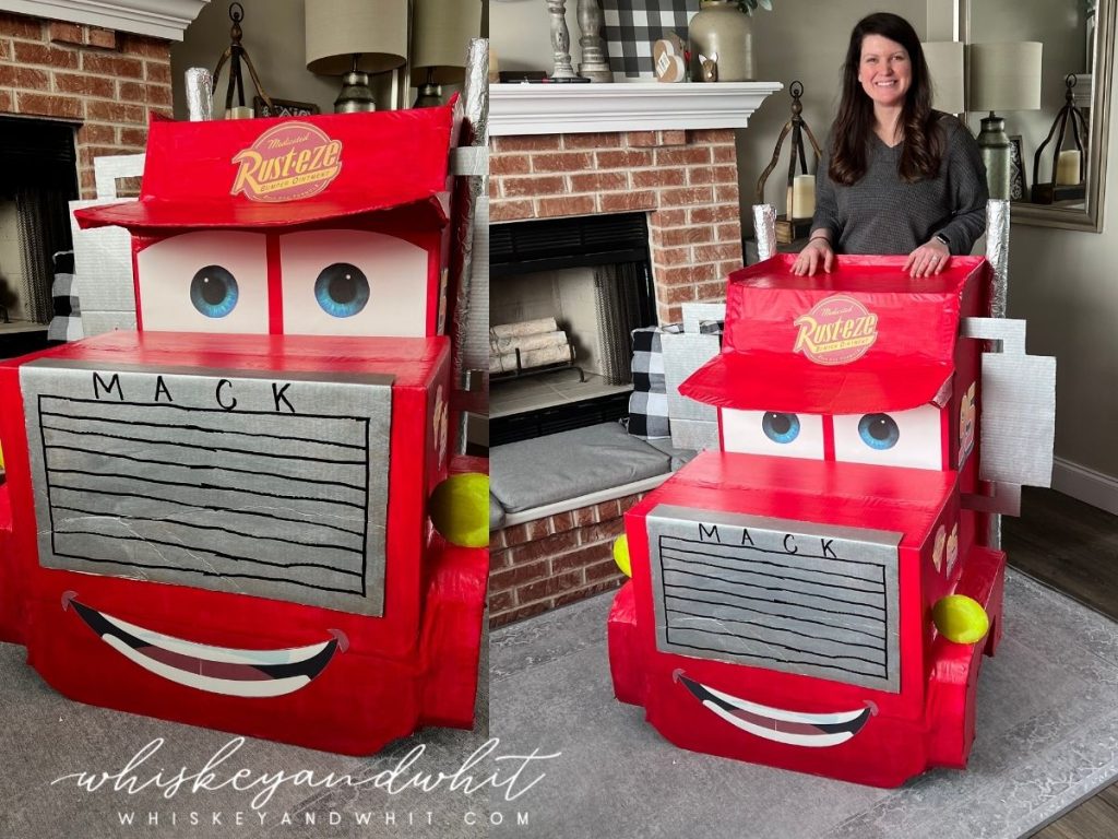 Disney Pixar's Cars DIY Kids Birthday Party - DIY Mack Truck Cardboard