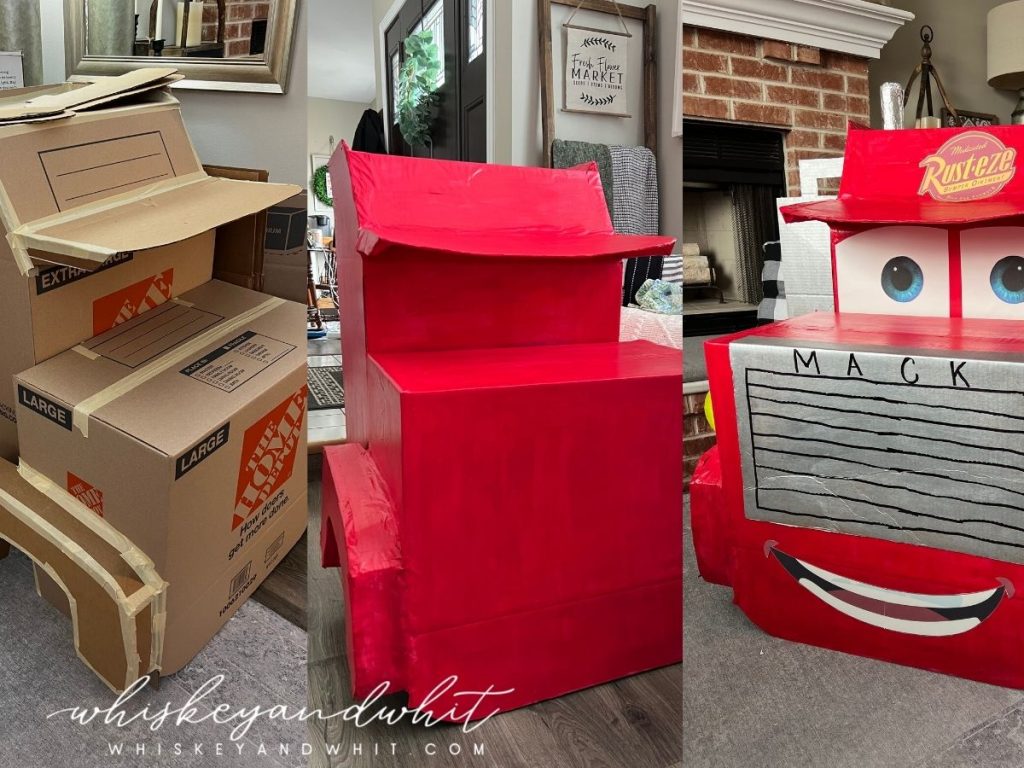 Disney Pixar's Cars DIY Kids Birthday Party - DIY Mack Truck Cardboard