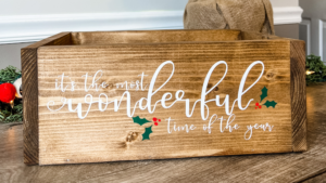 Grab these $5 (and under) wood pieces to make these EASY Christmas Cricut DIYs!