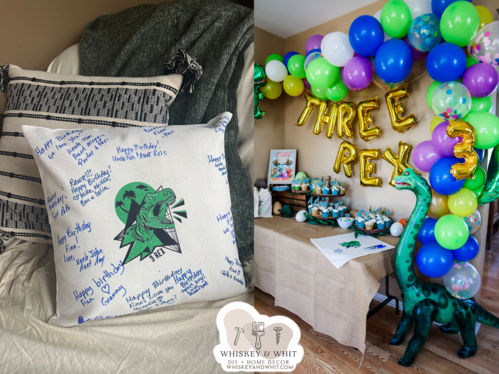 DIY Dollar Tree Dinosaur Party Ideas with a Cricut