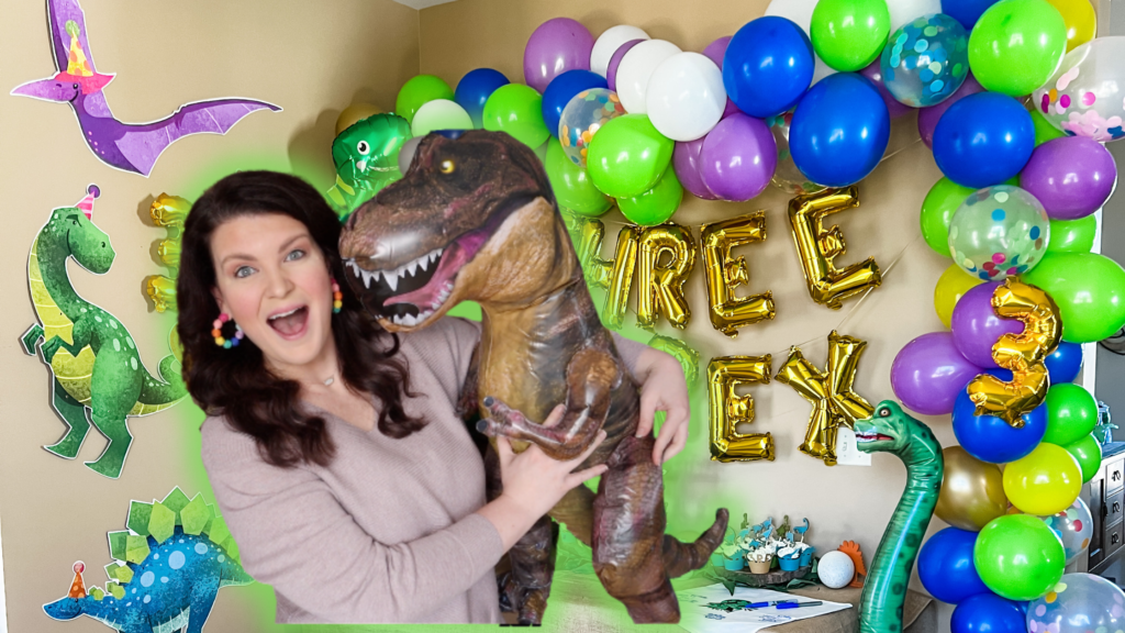 How I DIY'ed an EPIC Dinosaur party on a BUDGET! - Whiskey & Whit