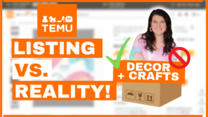 HUGE Home Decor + DIY Craft Supply Haul ⭐️ What I Ordered from Temu vs. What I Got (Shop or Skip?)