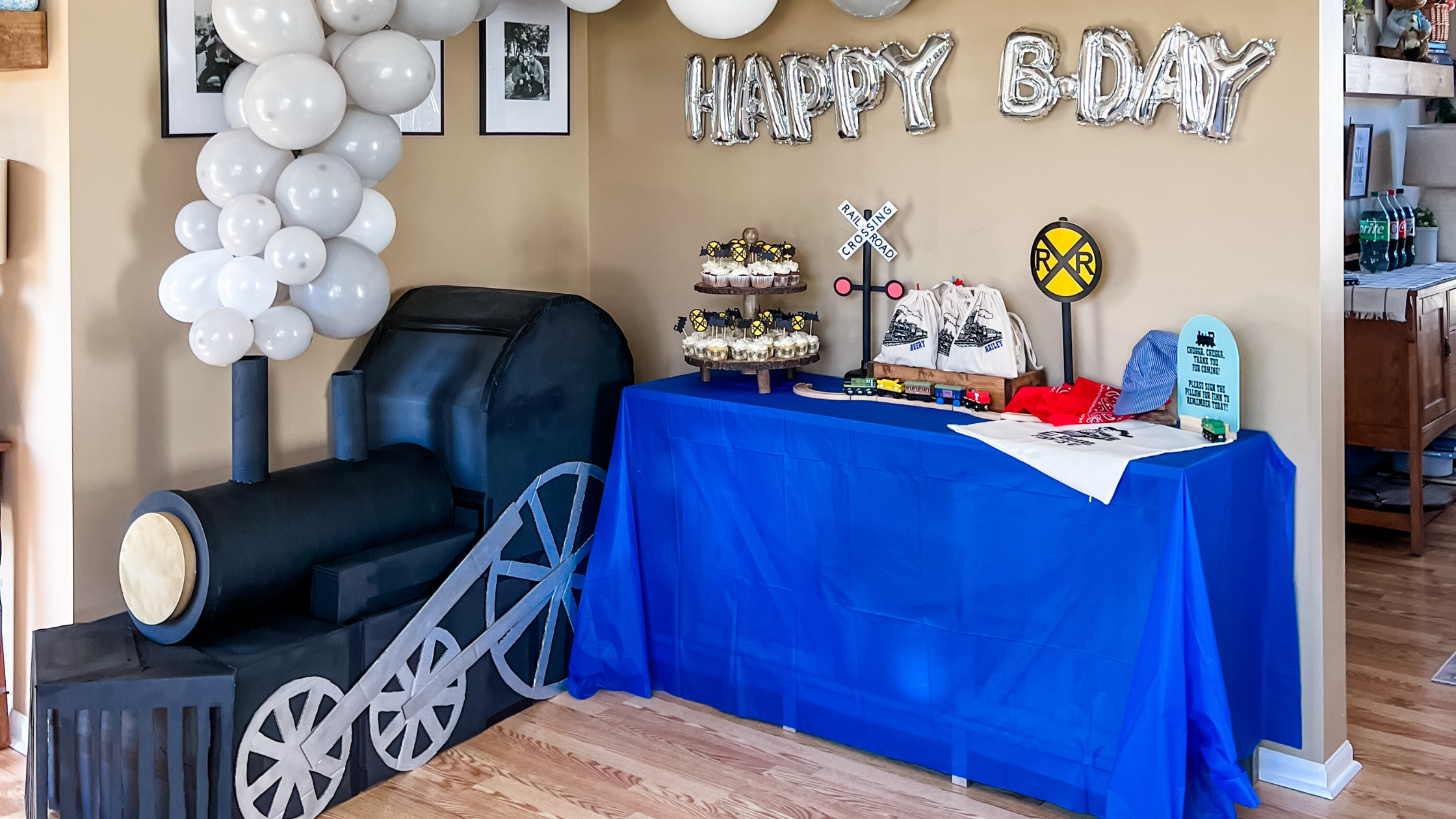 ALL ABOARD! An EPIC DIY Train Birthday Party on a BUDGET! - Whiskey & Whit