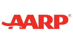 AARP logo.